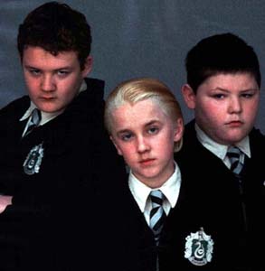 Draco, Crabbe and Goyle.